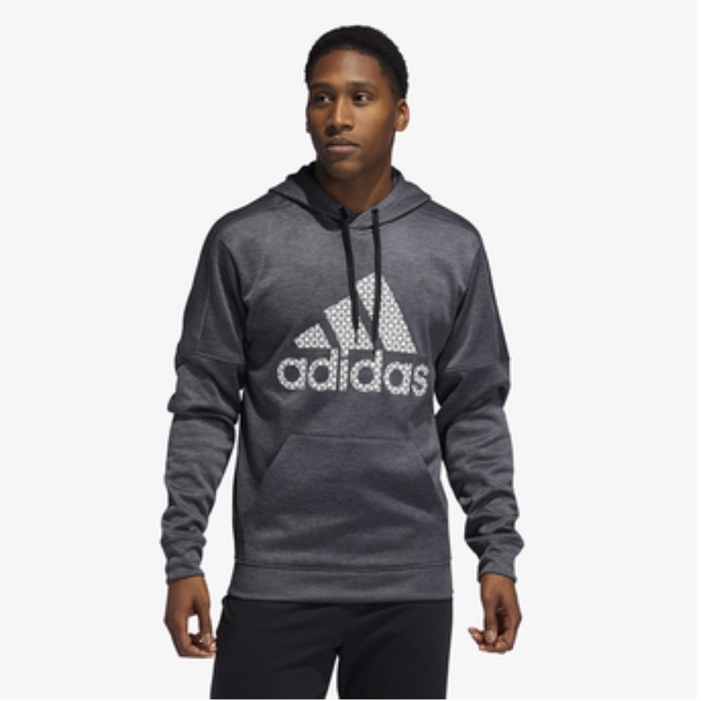 ADIDAS Badge of Sport Team Issue Pullover Hoodie - Picture 1 of 12